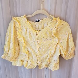 Sabo floral crop top